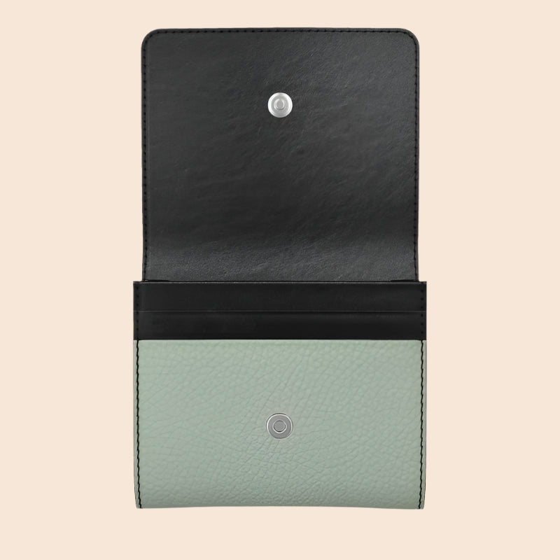 Foldover Leather Purse