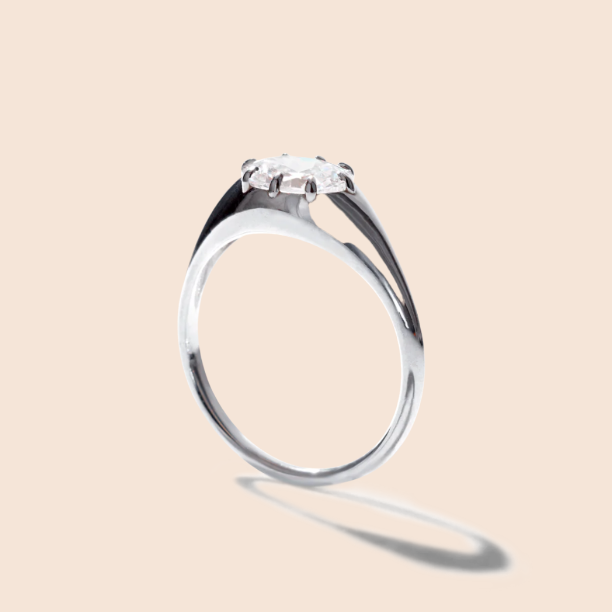 18K White Gold