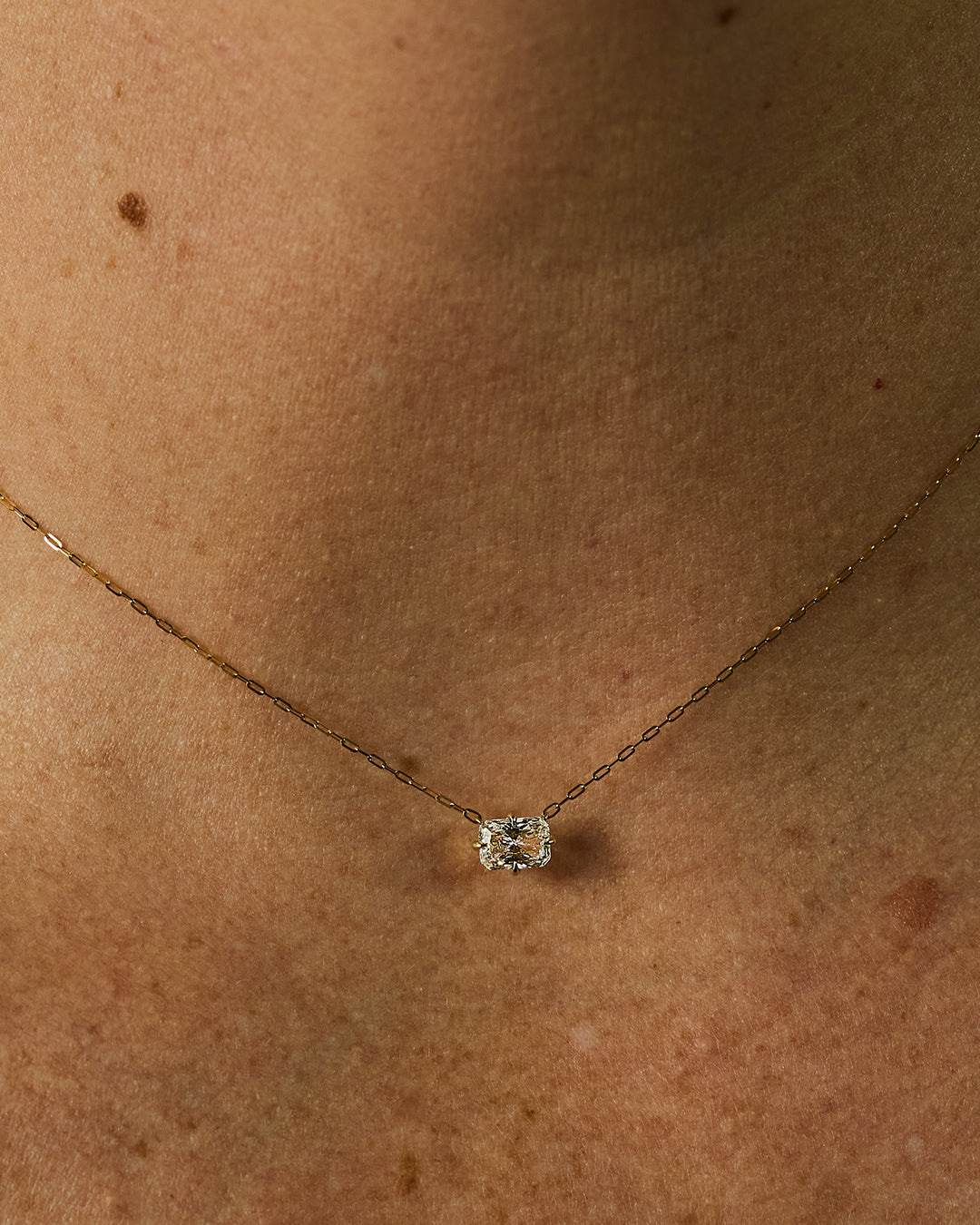 Pendentif en diamant radiant
