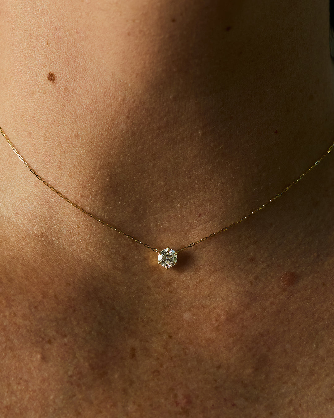 Pendentif en diamant rond