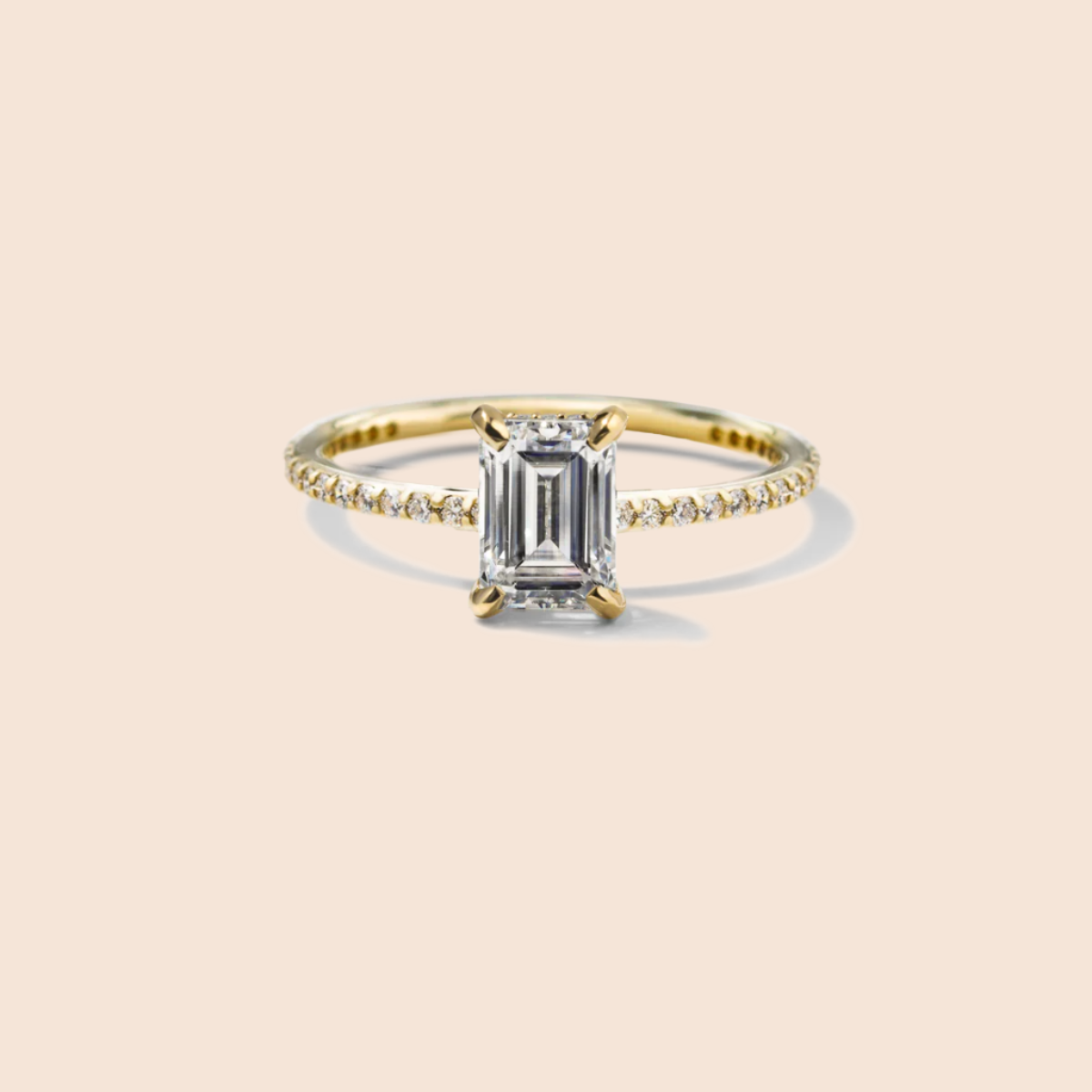 18K Yellow Gold Emerald