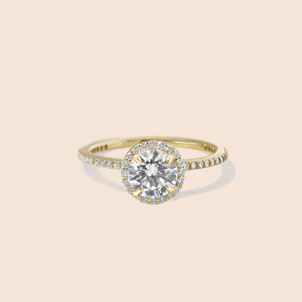 18K Yellow Gold Round
