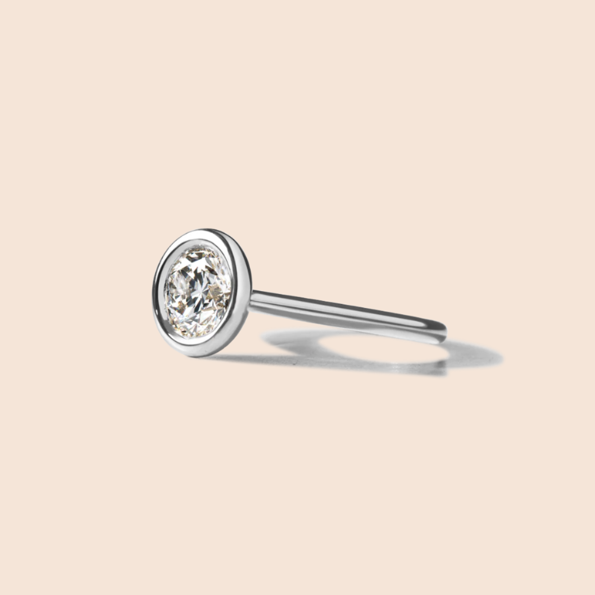 18k white gold 
